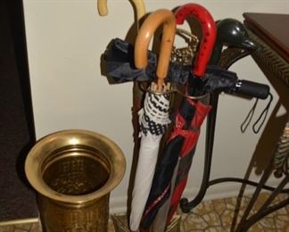Brass Umbrella Holders, vintage