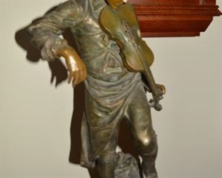 Signed Bronze Statue, Antique