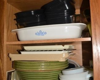 Antique Crock Bowl, Corning Ware