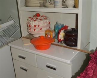 Vintage 1940's Metal Kitchen Cabinet