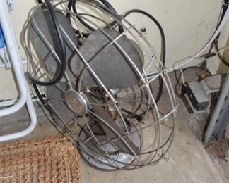 Antique Metal Bladed Fan