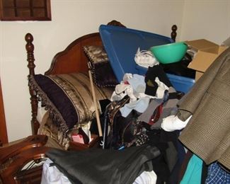 1940's Mahogany Bedroom Set, Bed