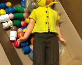 Vintage Mattel Doll, Fisher Price Little People