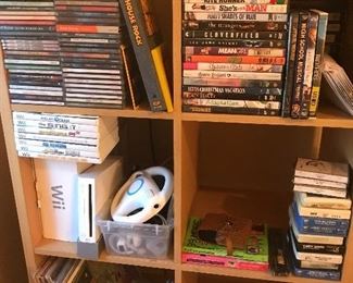 media: vinyl, vhs, dvd, cd, cassette, Wii system & games