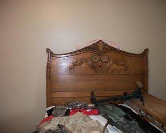 Antique head and foot board