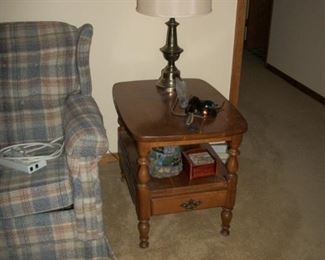 solid Cherry end table (part of set)