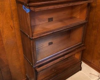 We have two lawyers book-shelve cases, vintage oak 