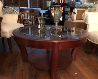 38 inch round glass top