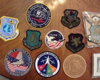 Military and NASA patches
