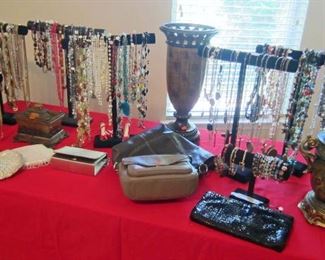 Costume jewelry and purses