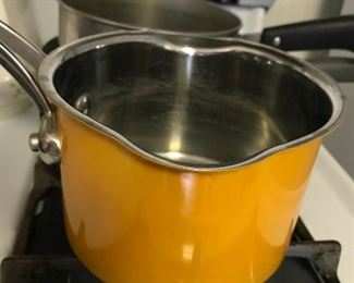 Vintage yellow pot