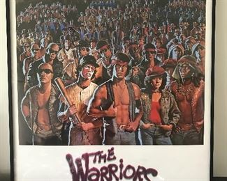 Cool framed Warriors poster