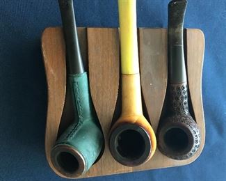 Pipes. Green one from Marshall Fields Smoke Shop