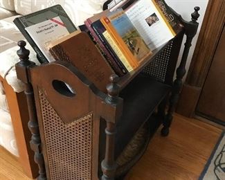 Cane book shelf