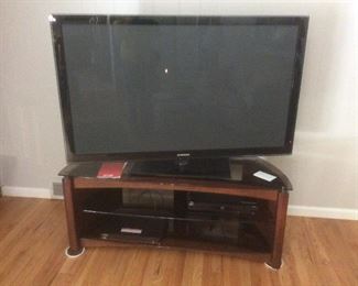 Large flat screen like new.  And stand