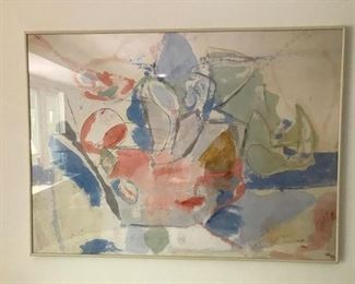 Abstract art print from 1957