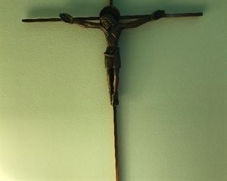 Heavy brass crucifix 