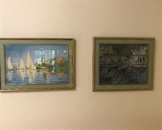 Framed Monet prints