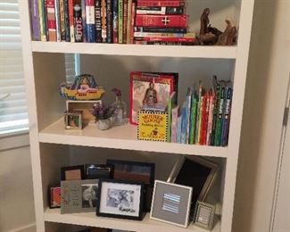 Big white bookcase shelf