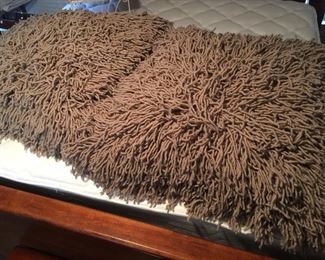Huge shaggy pillows!