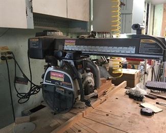 Craftsman Professional 10” radial arm saw with stand.