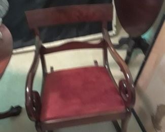 Mahogany arm chair
