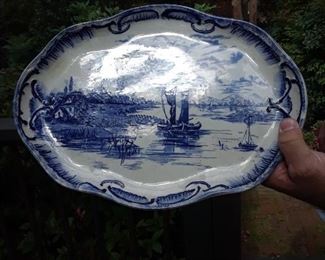 Blue and white platter, Holland