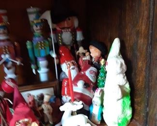 Christmas and Easter Collectibles. Many from West Germany or East Germany