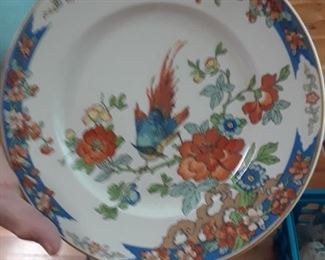 Set of dinner and salad plates in this pattern by Wood & Sons, England. ALSO A TEAPOT