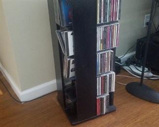 CD rack:  Holds 240 CDs
