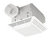 Broan 2.5-Sone 50-CFM White Bathroom Fan with Light