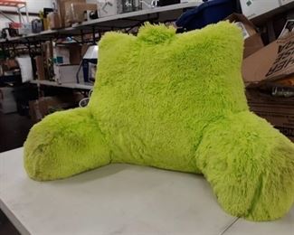 Green Fuzzy Pillow