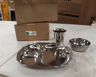 3 Piece Stainless Steel Tray (2pack)