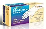 7 boxes of 100 Disposable Latex Gloves, Powder Free Size X-large