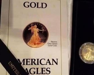 One once american eagles gold coin