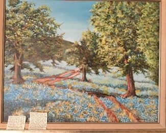 Bluebonnet Oil Painting