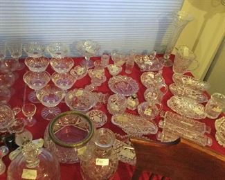 Much Cut and Pressed Glass 