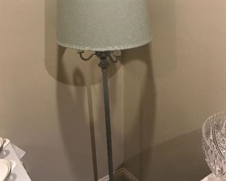 Pair of Standing Antique Lamps - have been updated... with Pottery Barn Lamp Shades