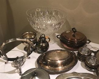 Silver plate, Punch Bowl