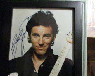 Bruce Springsteen signed photo