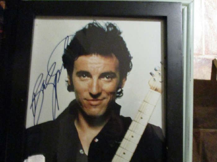 Bruce Springsteen signed photo