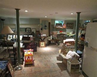 Basement is packed with collectibles