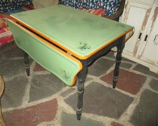 Vintage table enamel top