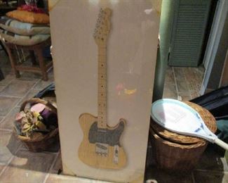 Pencil Drawing of Bruce Springsteen's Guitar