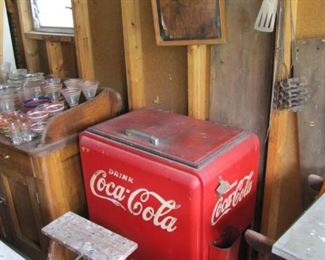 Old Coca Cola Cooler in very good condition