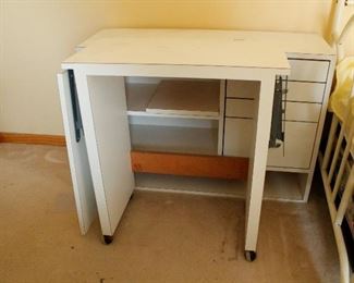 White sewing table