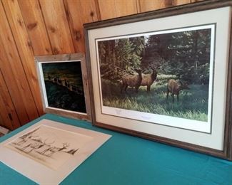 Original Elk and Deer Art