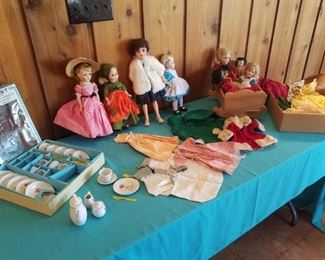 Two Madame Alexander and Various Other Dolls