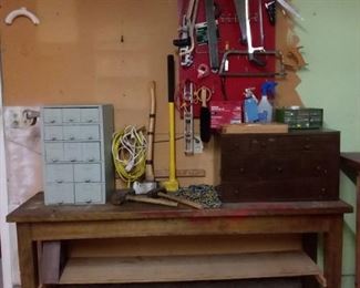 Work Bench and Tools Lot A