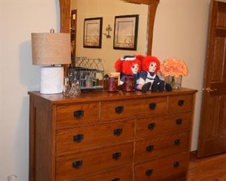 Dresser, Mirror, Lamp, Home Decor